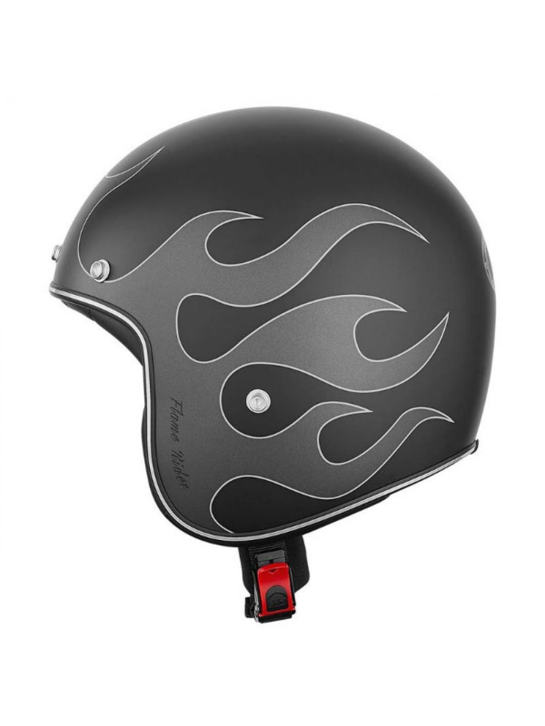 Casca moto open face CMS Vintage 3C Flame rider