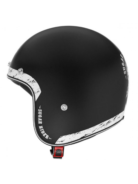 Casca moto open face CMS Vintage 3C Sugar Rider blk