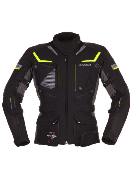 Geaca moto Modeka Panamericana black / fluo