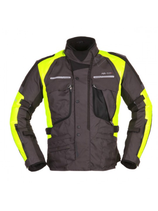 Geaca moto touring Modeka Westport black/yellow fluo