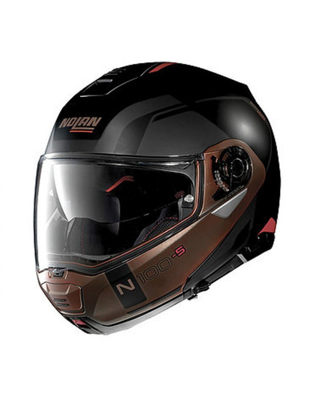 Casca moto flip-up Nolan N100-5 Consistency N Com Flat Black