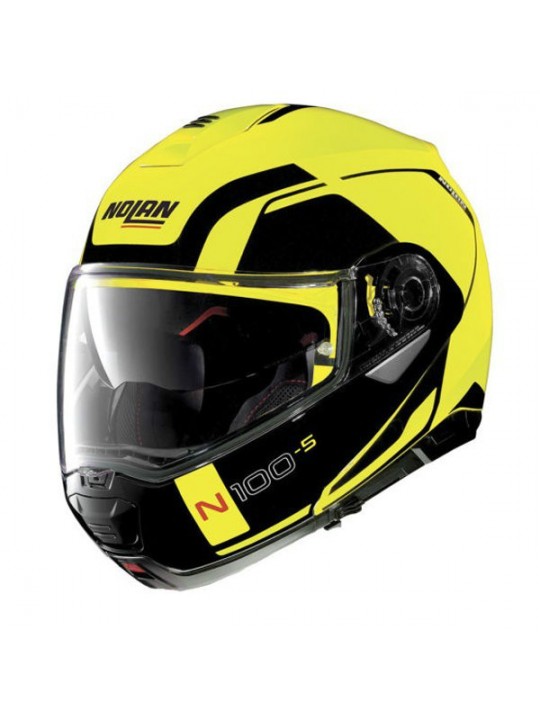 Casca moto flip-up Nolan N100-5 Consistency N Com Led Yellow