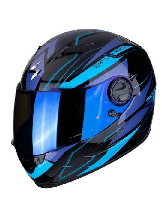 Casca moto integrala Scorpion Exo 490 Nova negru/albastru