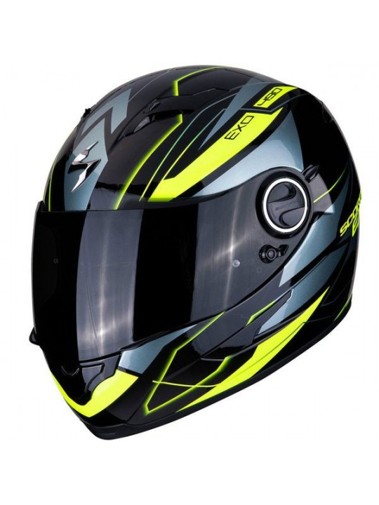 Casca moto integrala Scorpion Exo 490 Nova negru/galben fluo