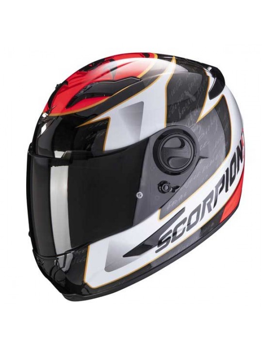 Casca moto integrala Scorpion Exo 490 Tour negru/alb/rosu
