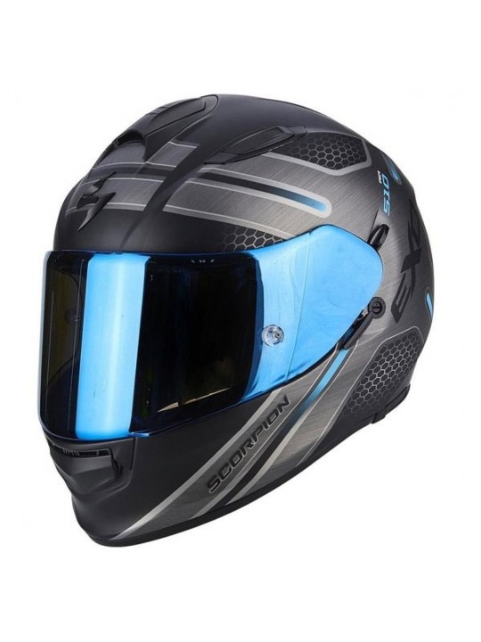 Casca moto integrala Scorpion Exo 510 Air Route negru mat / albastru