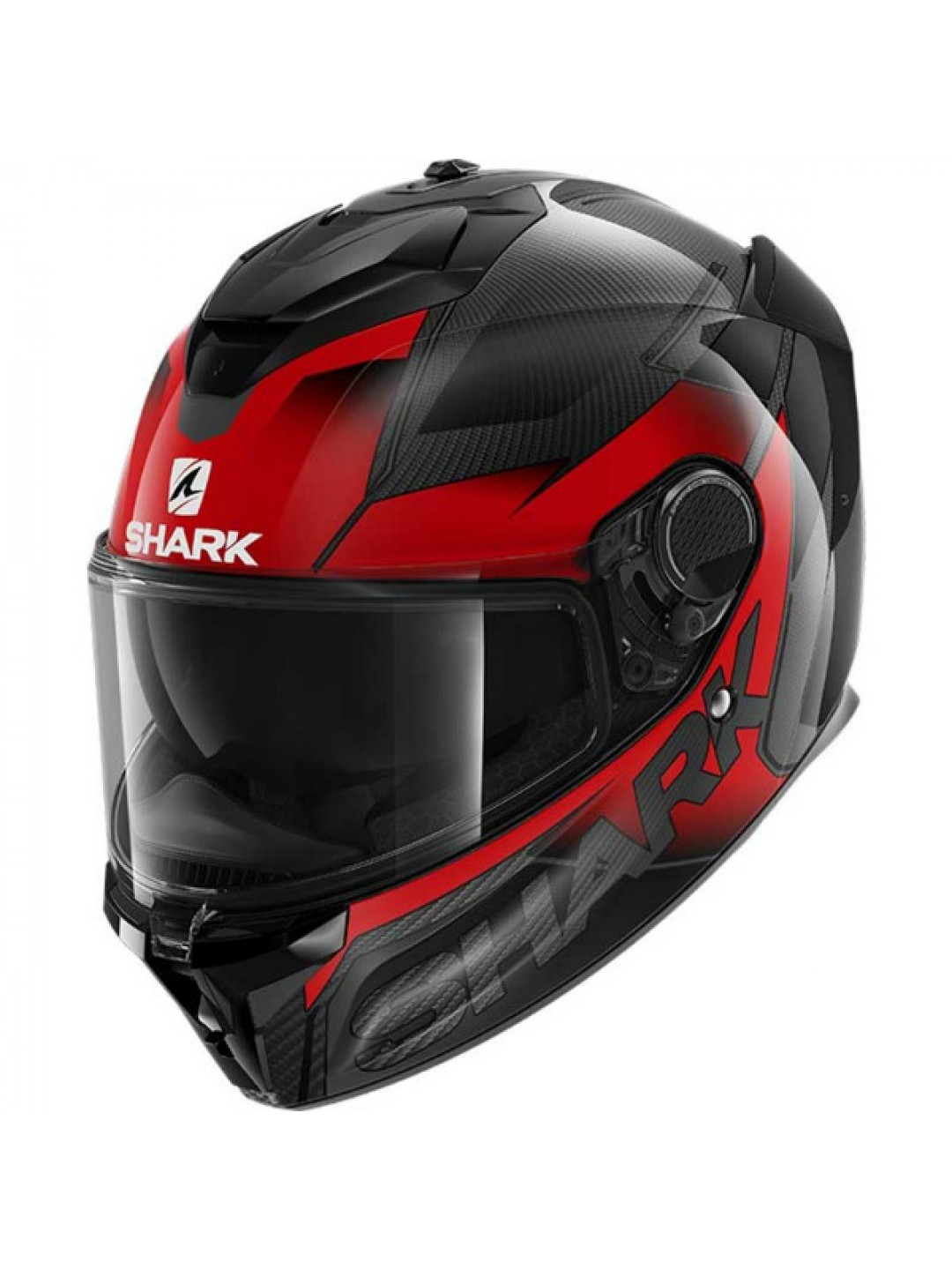 Casca Shark Spartan GT Carbon Shestter negru rosu