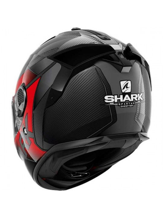 Casca Shark Spartan GT Carbon Shestter negru rosu