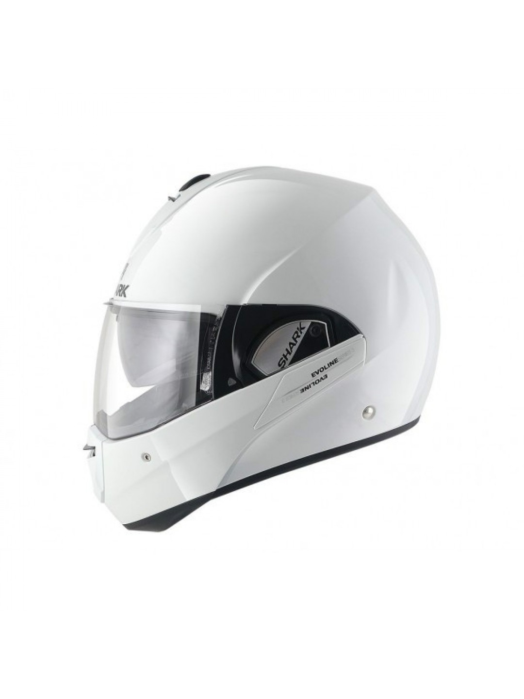 Casca moto modulara Shark Evoline series 3 alba