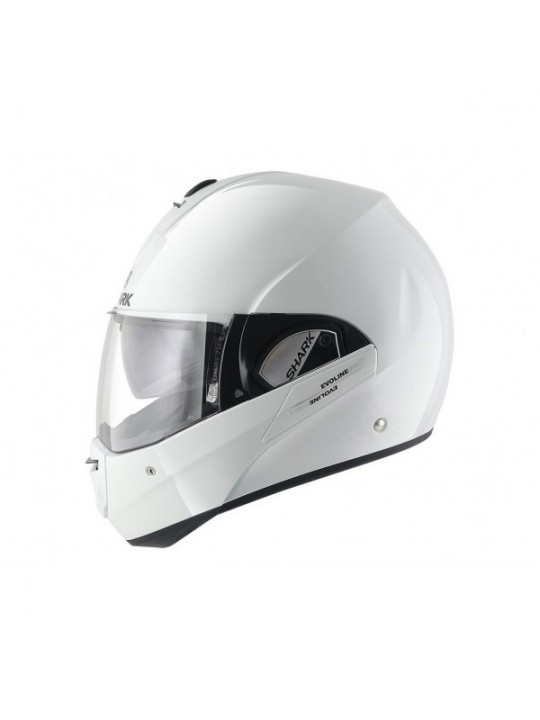 Casca moto modulara Shark Evoline series 3 alba