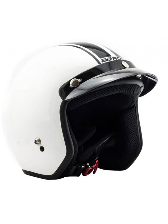 Casca open face Arrow AV-47 white