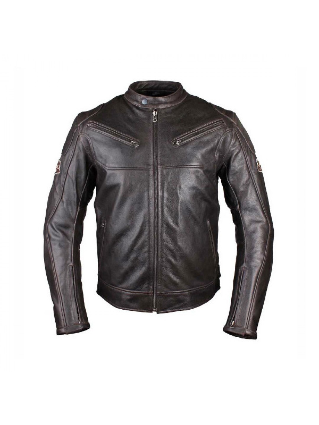 Geaca moto piele Tschul Vintage brown