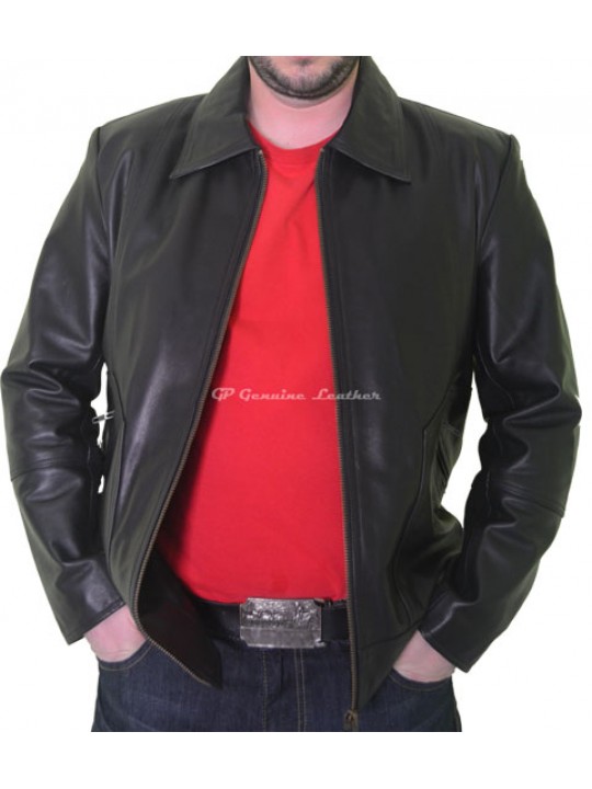 Geaca piele barbati LJSM-01
