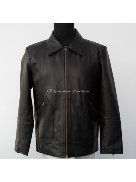 Geaca piele barbati LJSM-01