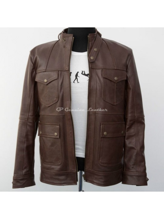 Geaca piele barbati LJSM-03