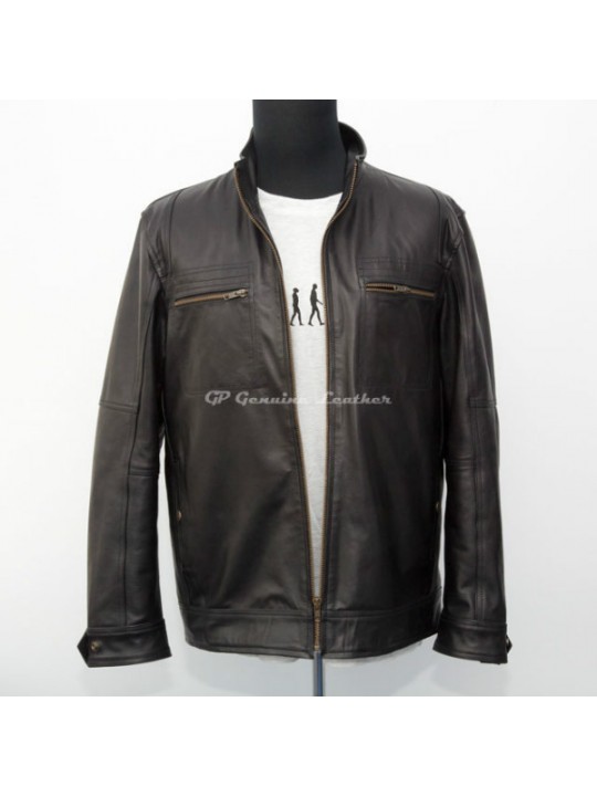 Geaca piele barbati LJSM-05
