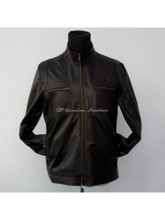 Geaca piele barbati LJSM-05